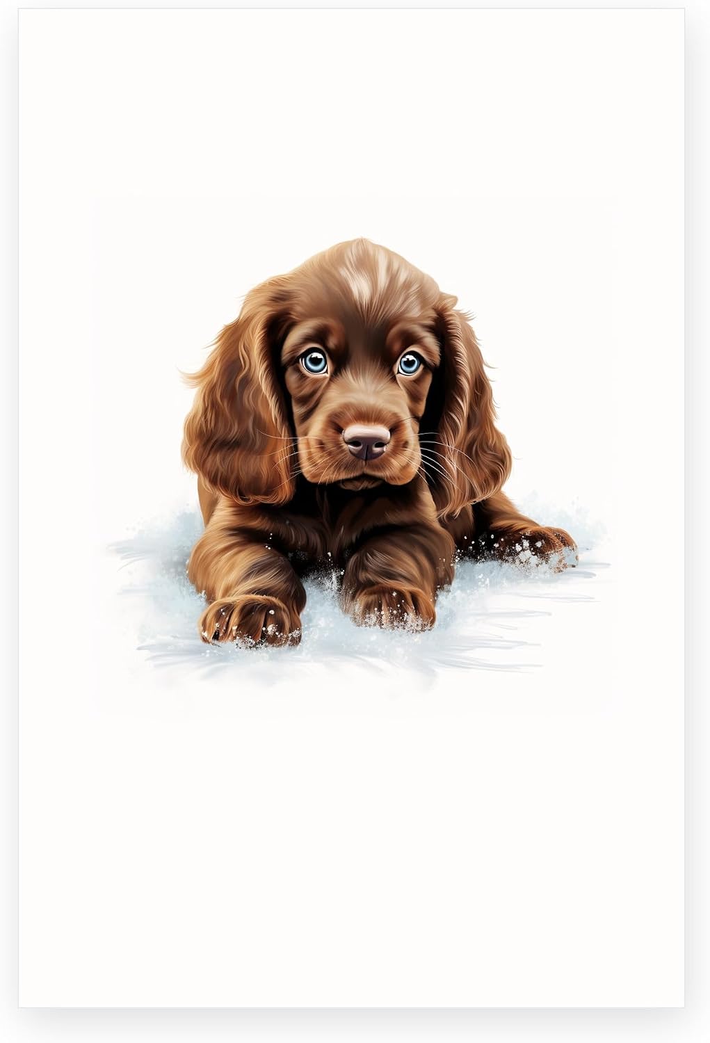 Sussex Spaniel Dog Notecards (Pack of 10)