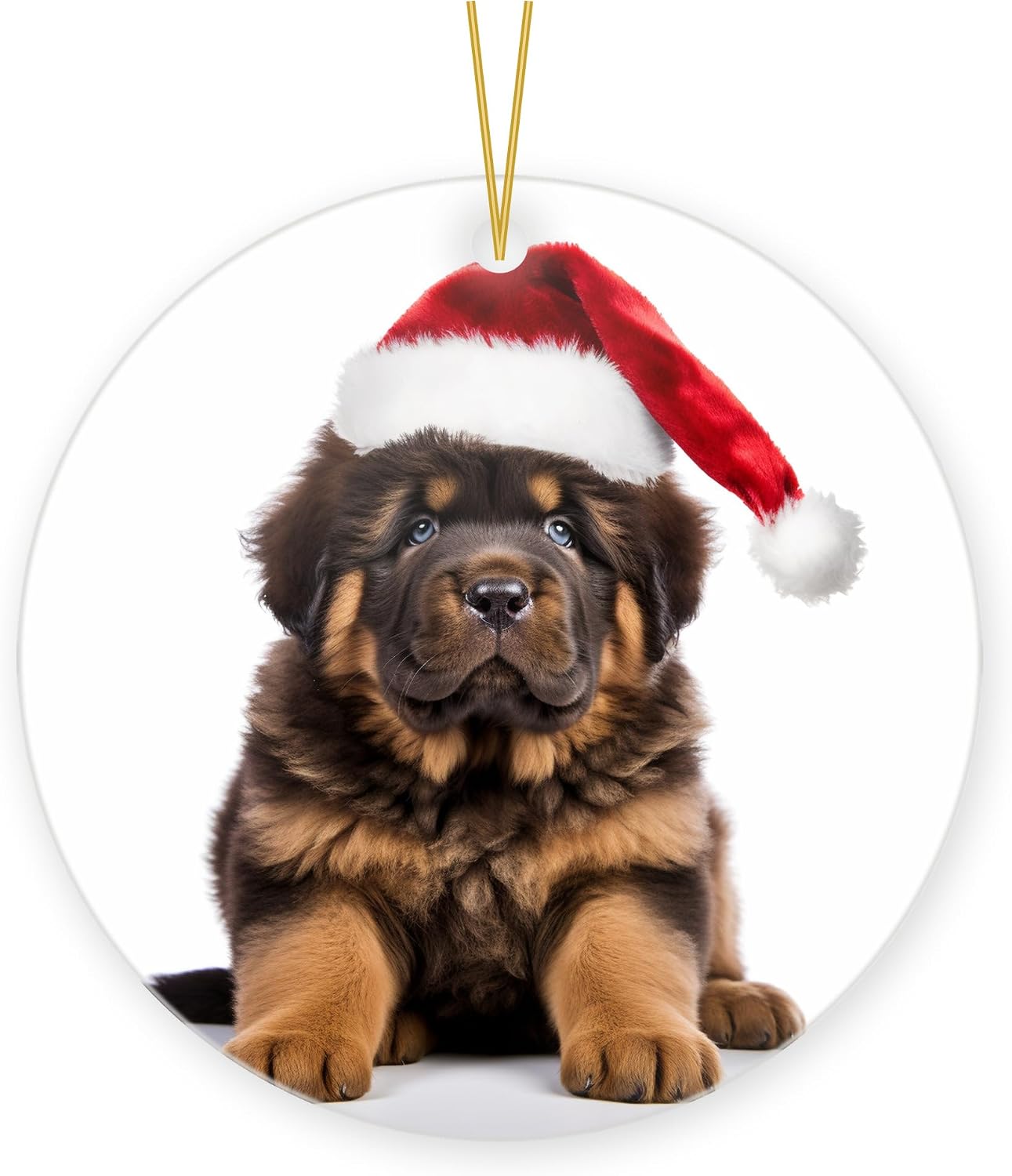 Tibetan Mastiff Dog Ceramic Ornament
