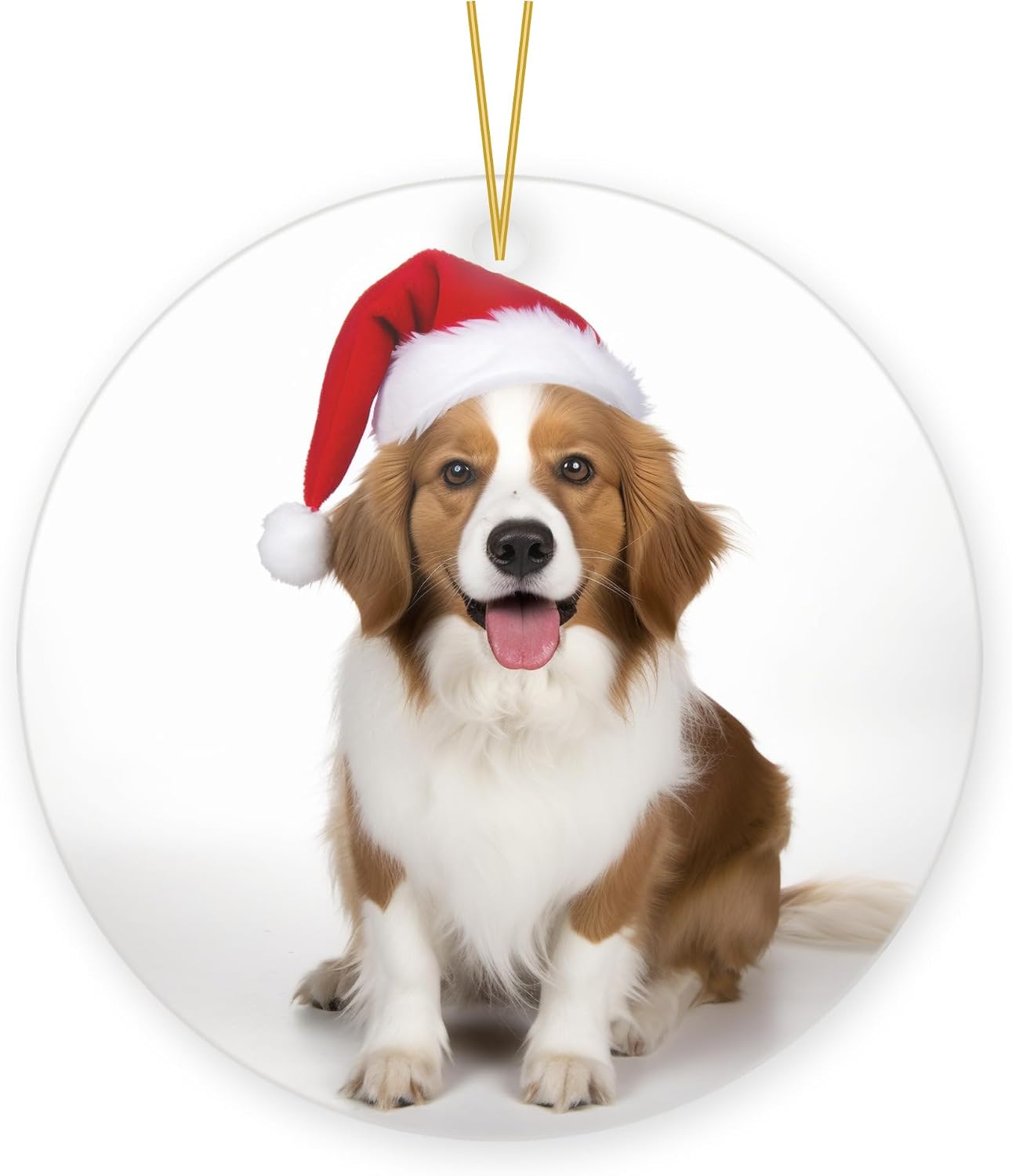 Kooikerhondje Dog Ceramic Christmas Ornament