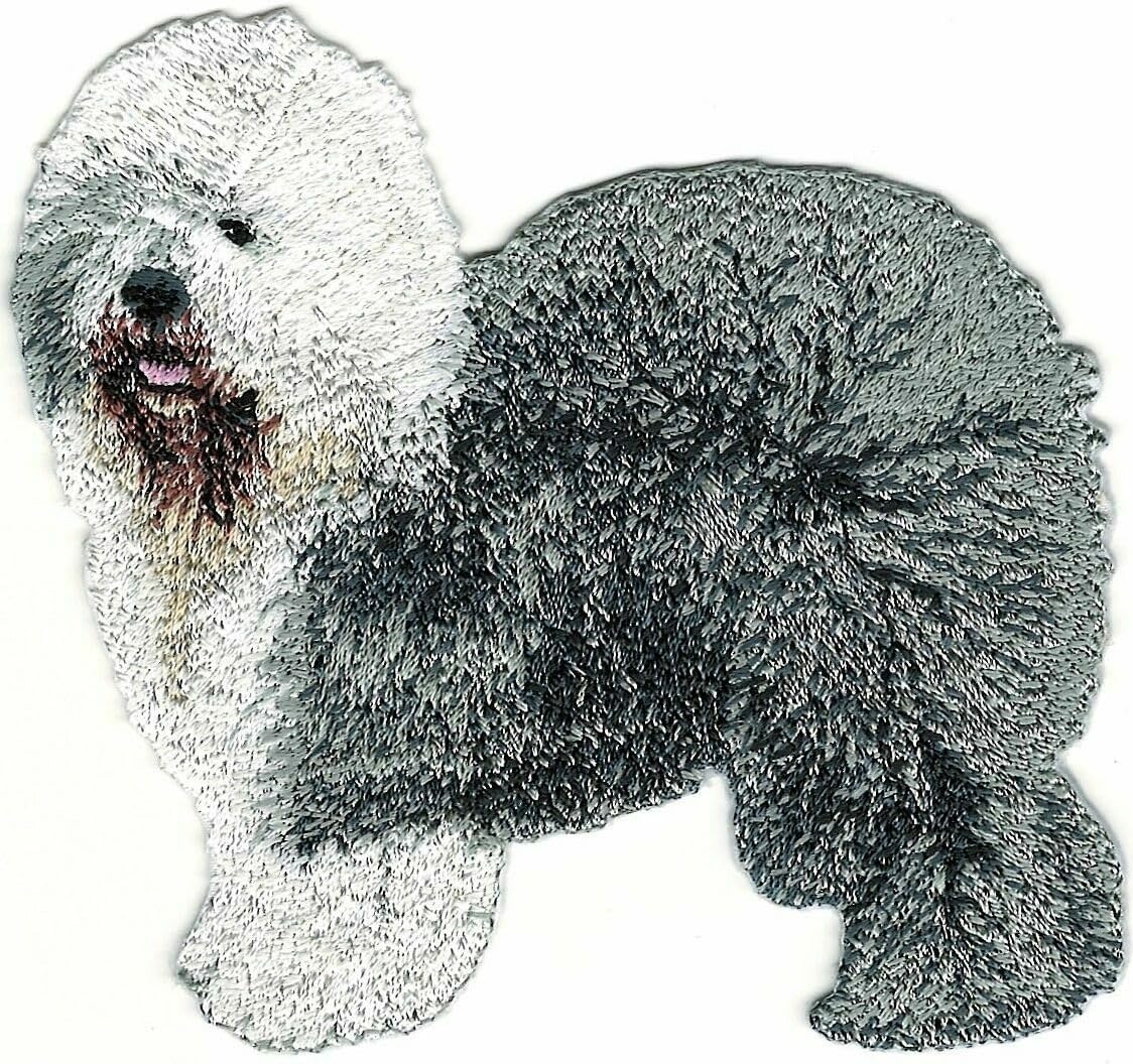 Embroidered  Old English Sheepdog Patch