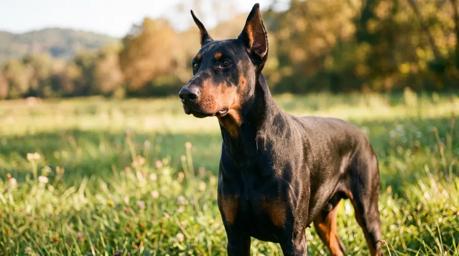 Doberman Pinscher dog