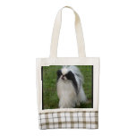 Black and White Japanese Chin Zazzle HEART Tote Bag