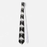 Black and White Papillon Neck Tie